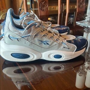 Reebok Gray and Navy Retro Runner Sneakers